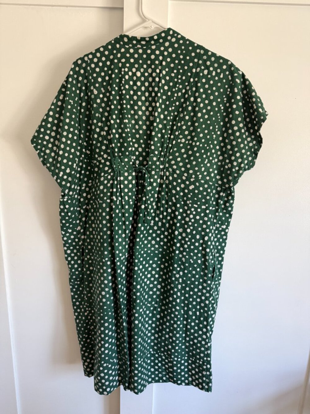 Osei Duro bata dress in green polka dot - Picture 4 of 5